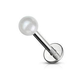 Labreta s perlovou kuličkou z akrylátu v různých barvách